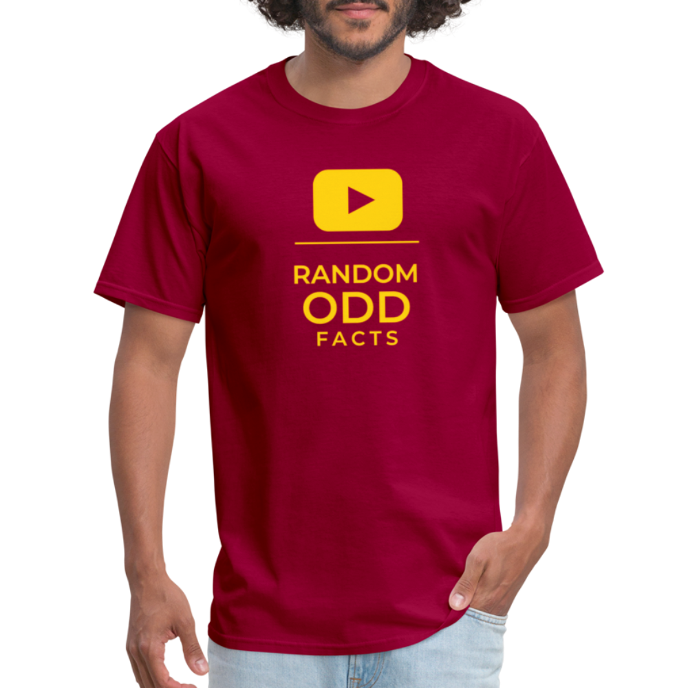 Random Odd Facts (YouTube Channel) - dark red