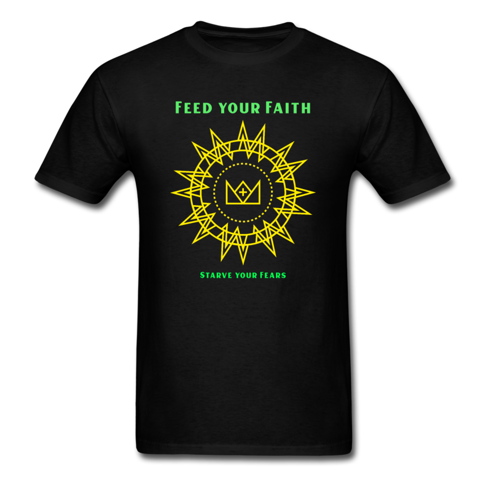 Christian Feed Your Faith T-Shirt - black