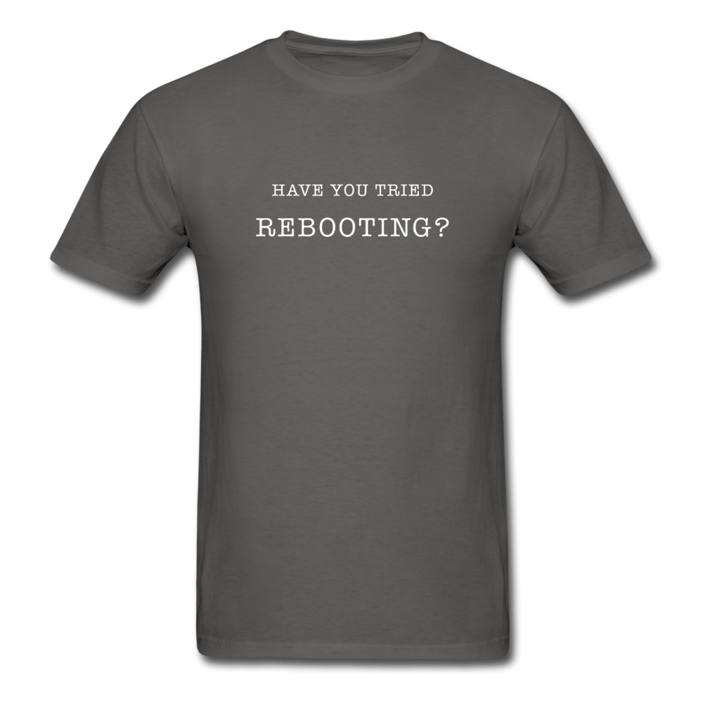 Rebooting T-Shirt - charcoal