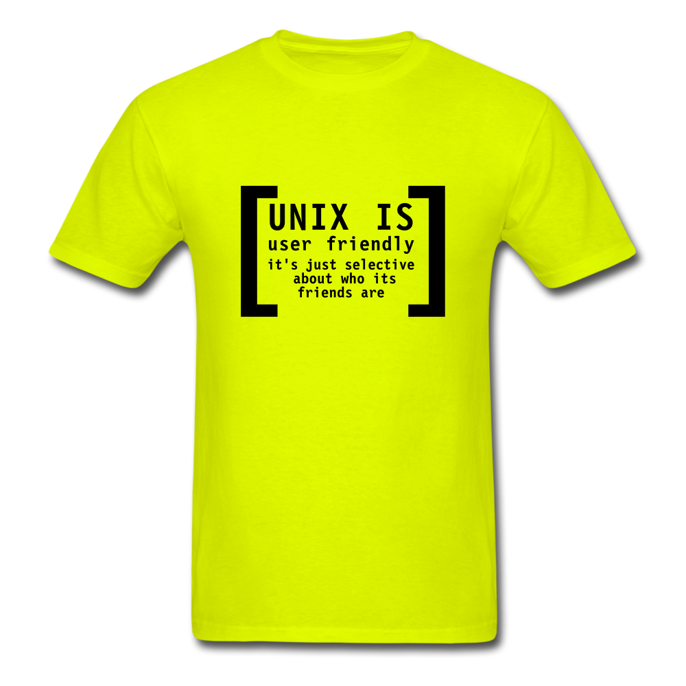 Unix T-Shirt - safety green