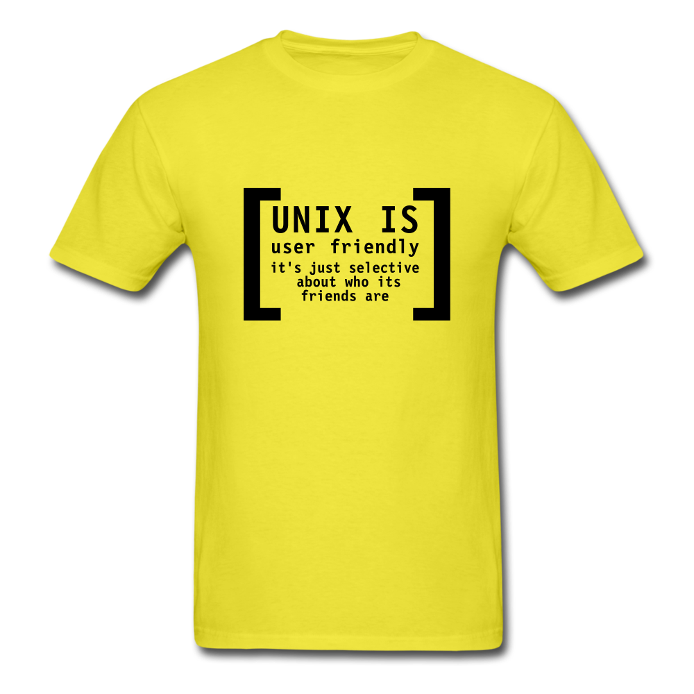 Unix T-Shirt - yellow