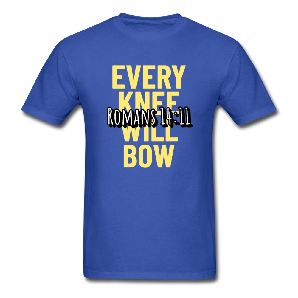 Christian Every Knee Will Bow T-Shirt - royal blue
