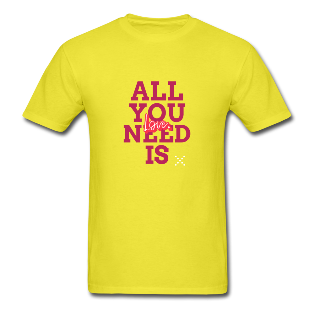 All You Need is Love T-Shirt - yellow