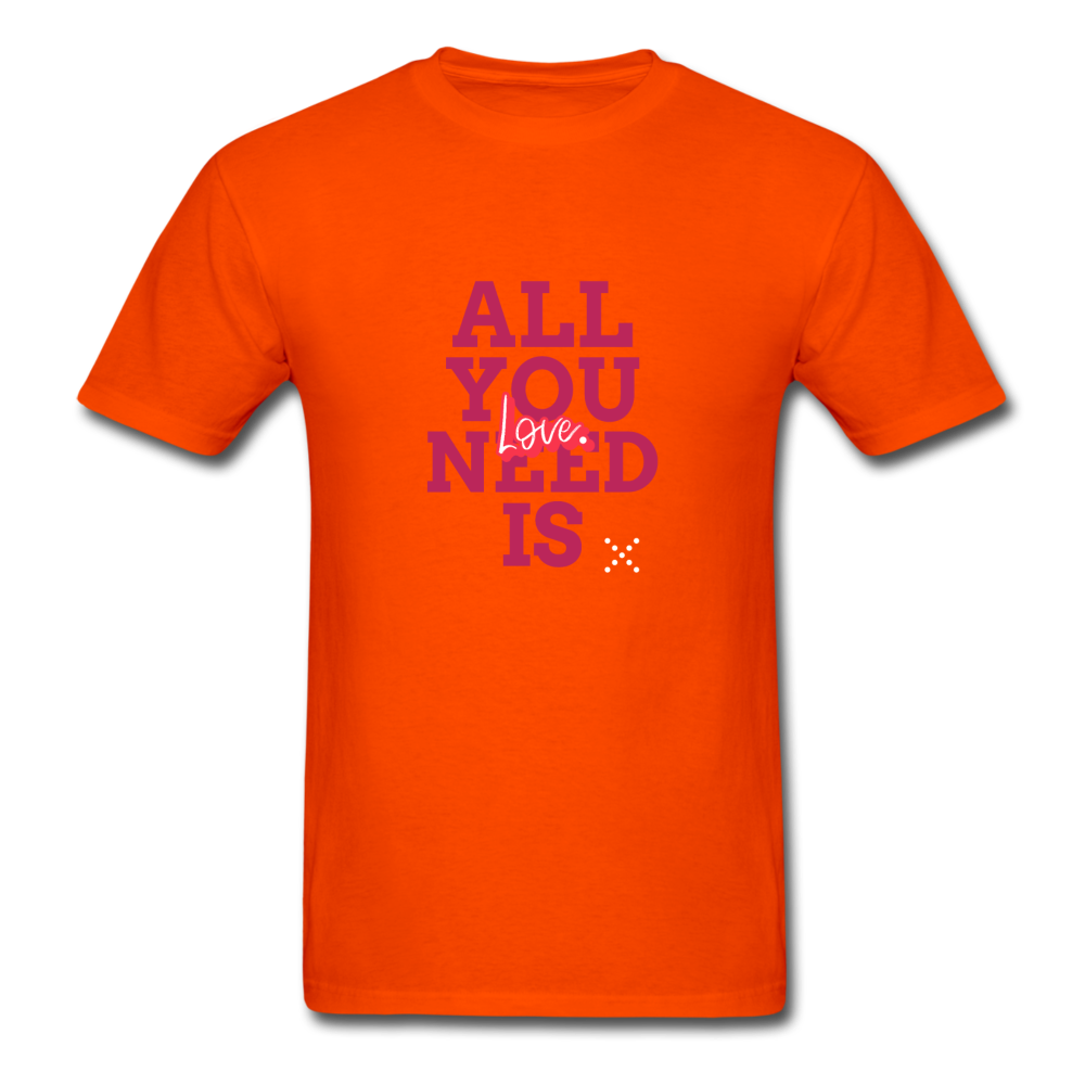 All You Need is Love T-Shirt - orange