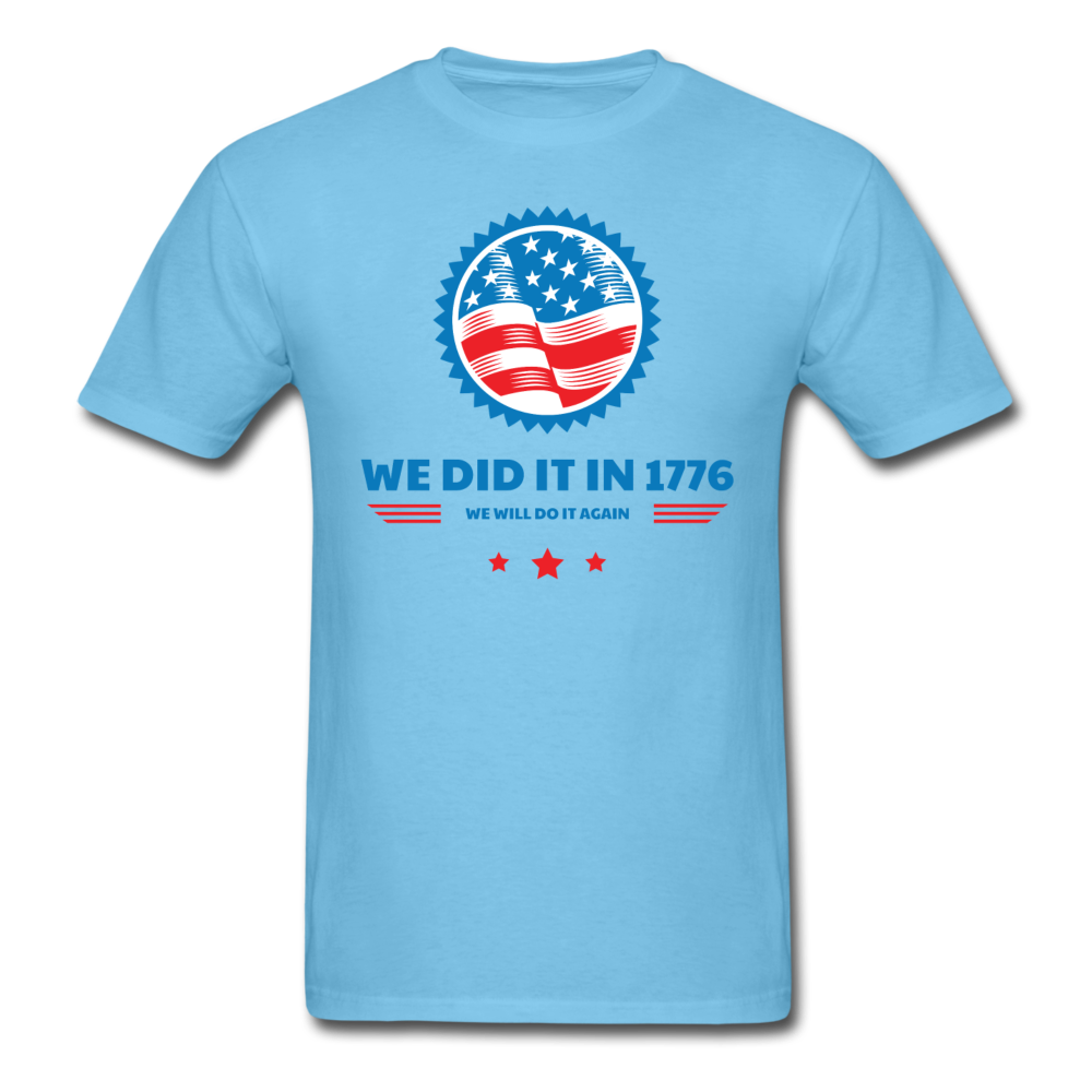 1776 Reminder T-Shirt - aquatic blue