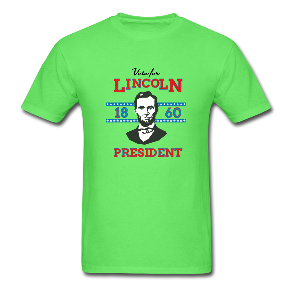 Abraham Lincoln 1860 Campaign Shirt (Fresh, No Distress) - kiwi