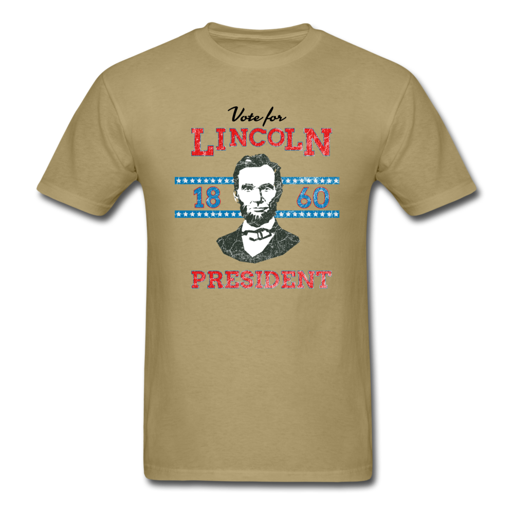 Abraham Lincoln 1860 Campaign Shirt (Distressed) - khaki