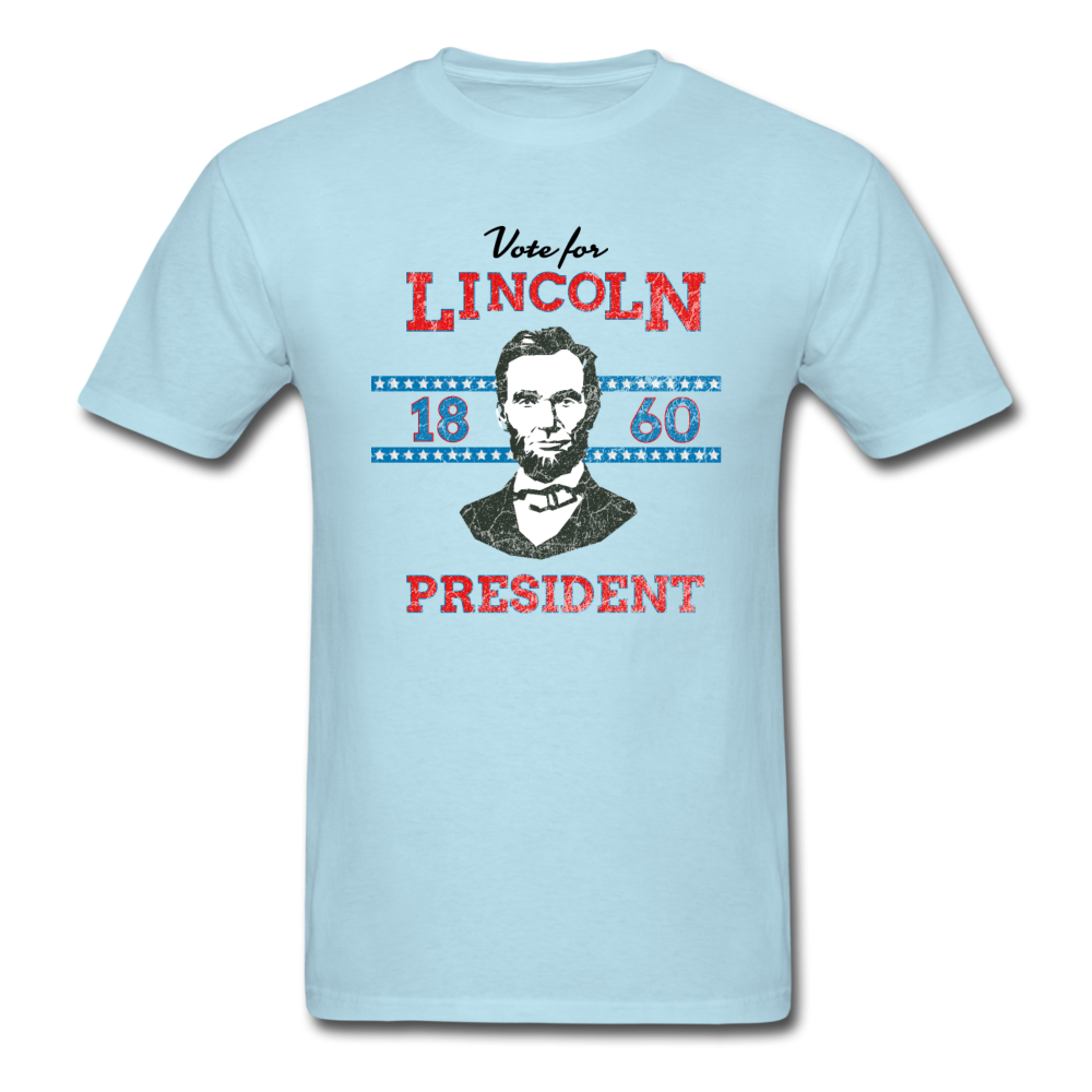 Abraham Lincoln 1860 Campaign Shirt (Distressed) - powder blue