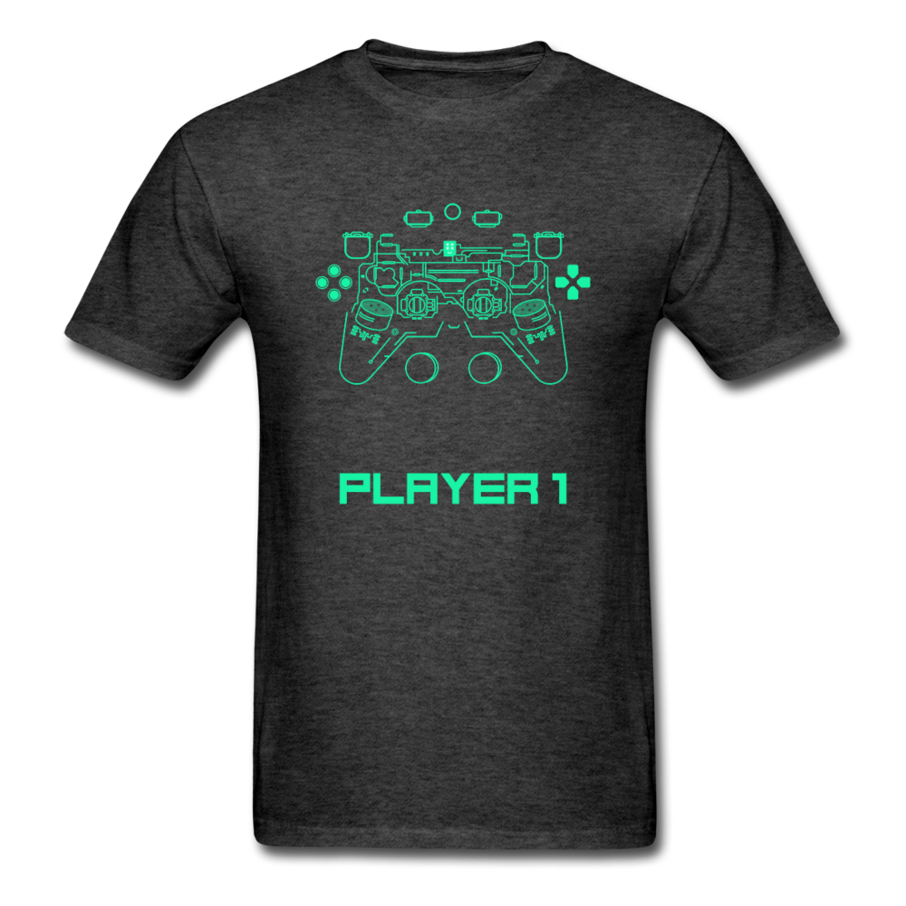 Techy Game Controller T-Shirt - heather black