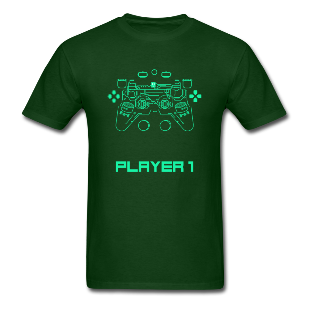 Techy Game Controller T-Shirt - forest green