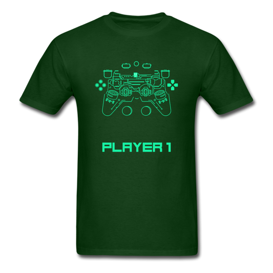 Techy Game Controller T-Shirt - forest green