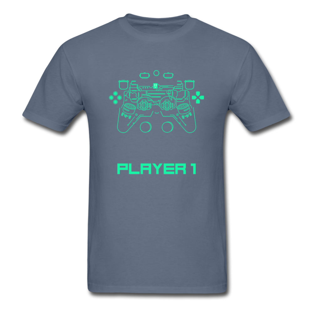 Techy Game Controller T-Shirt - denim