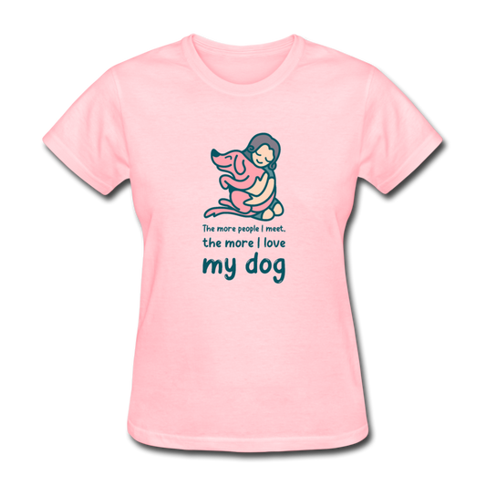 Women's Dogs > People T-Shirt - pink