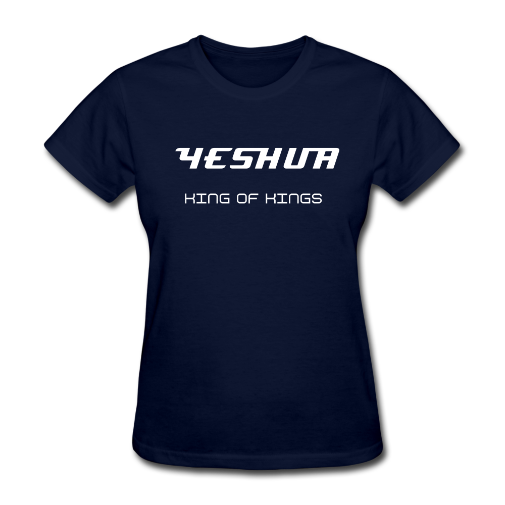 Women's Yeshua King of Kings T-Shirt - navy