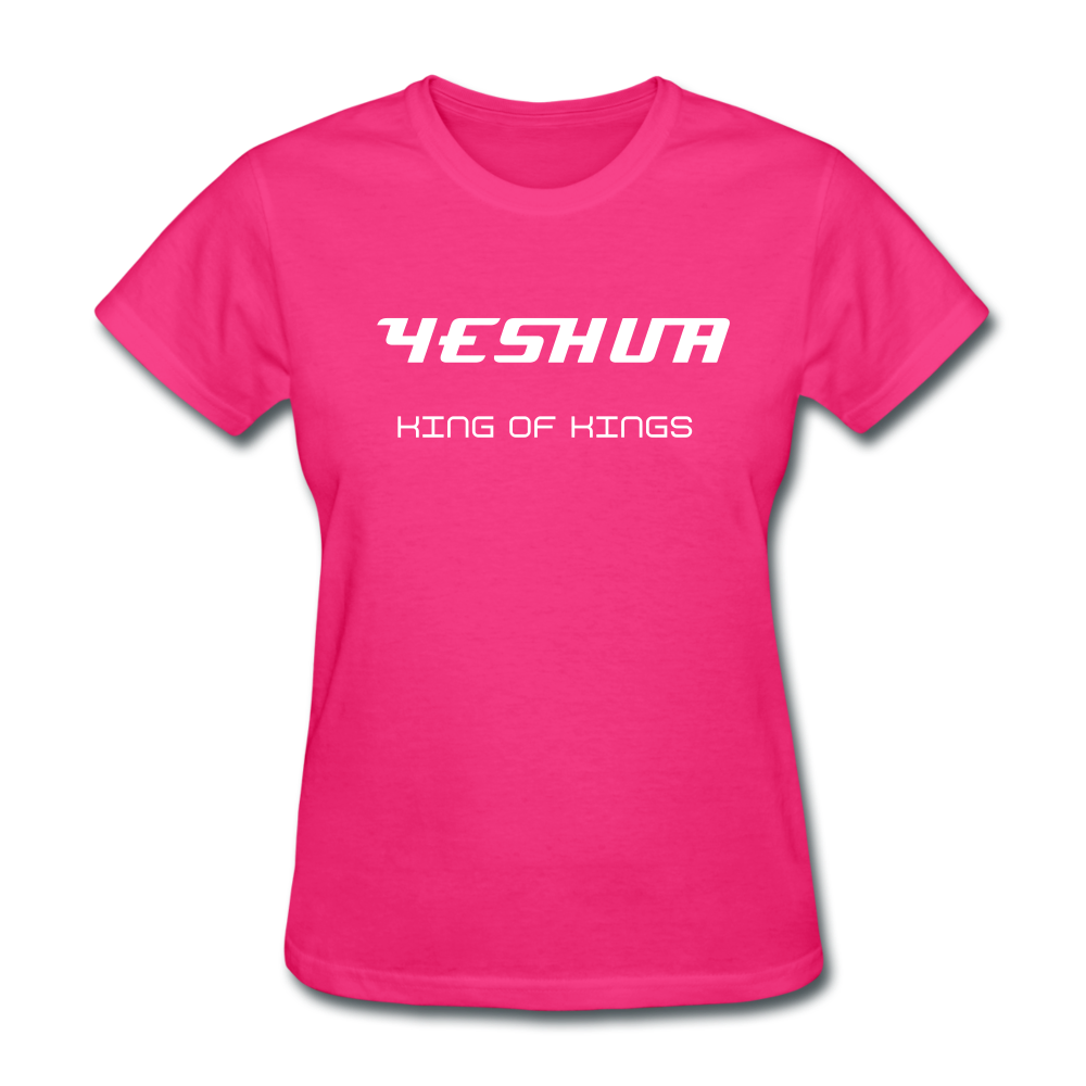 Women's Yeshua King of Kings T-Shirt - fuchsia