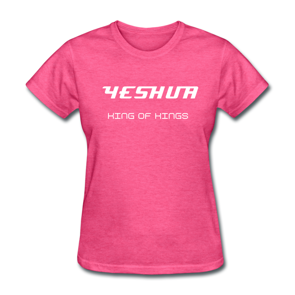 Women's Yeshua King of Kings T-Shirt - heather pink
