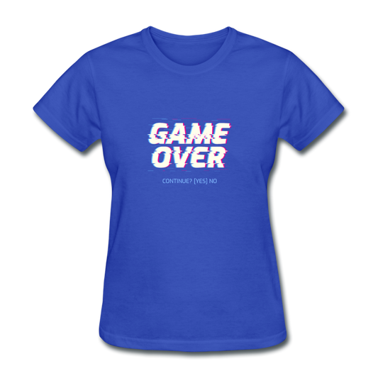 Women's Game Over T-Shirt - royal blue