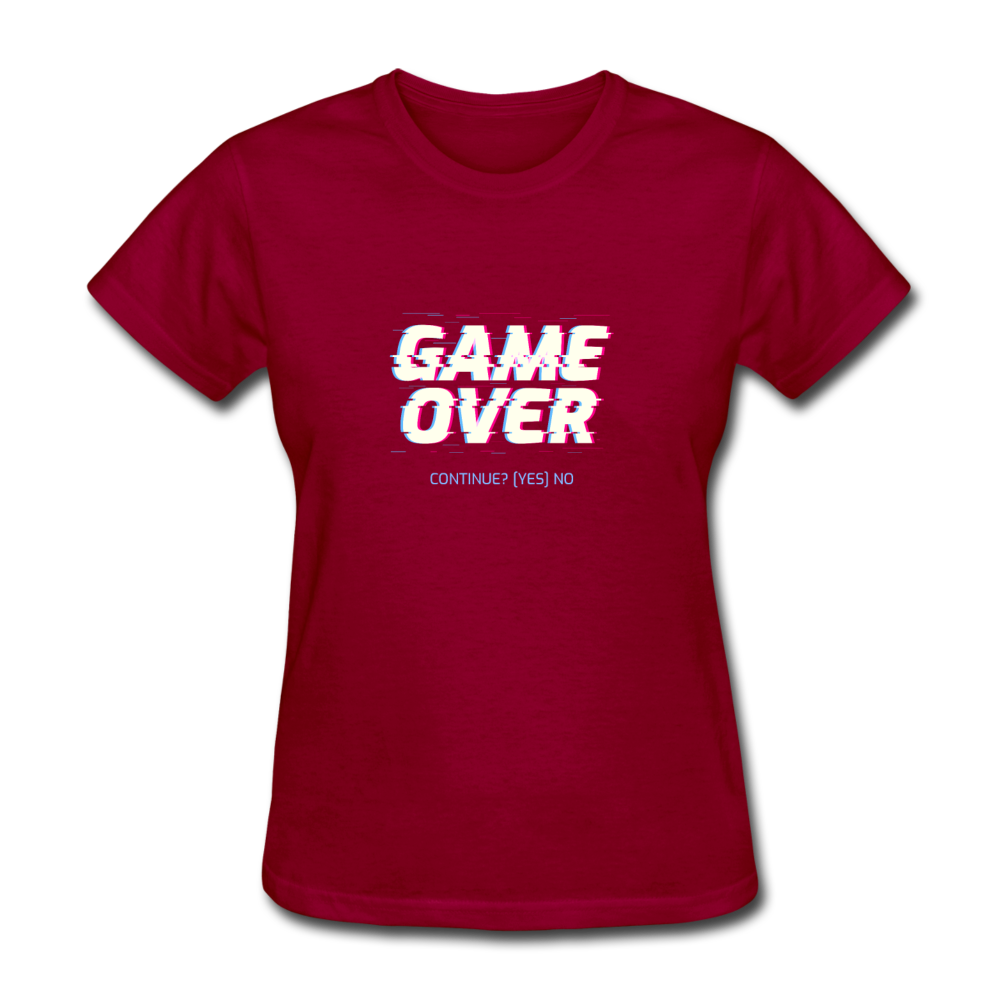 Women's Game Over T-Shirt - dark red