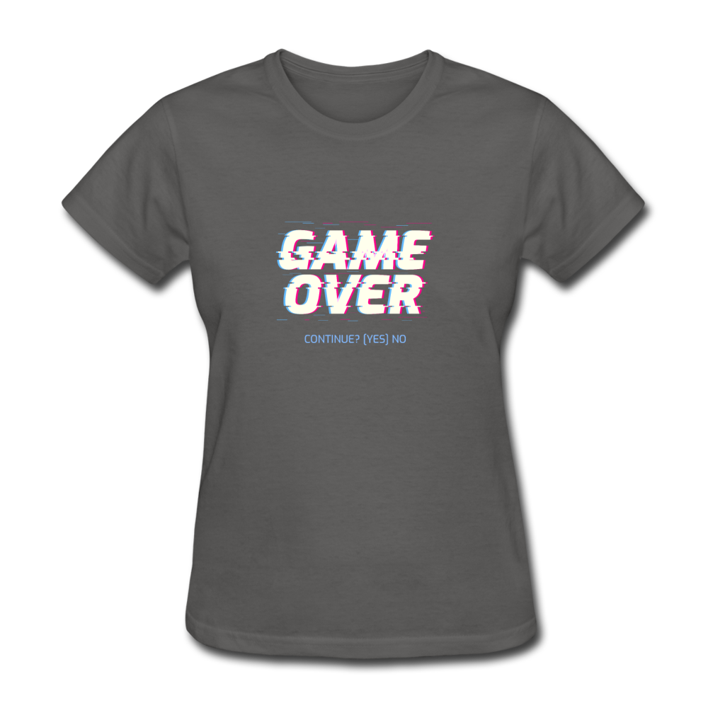 Women's Game Over T-Shirt - charcoal