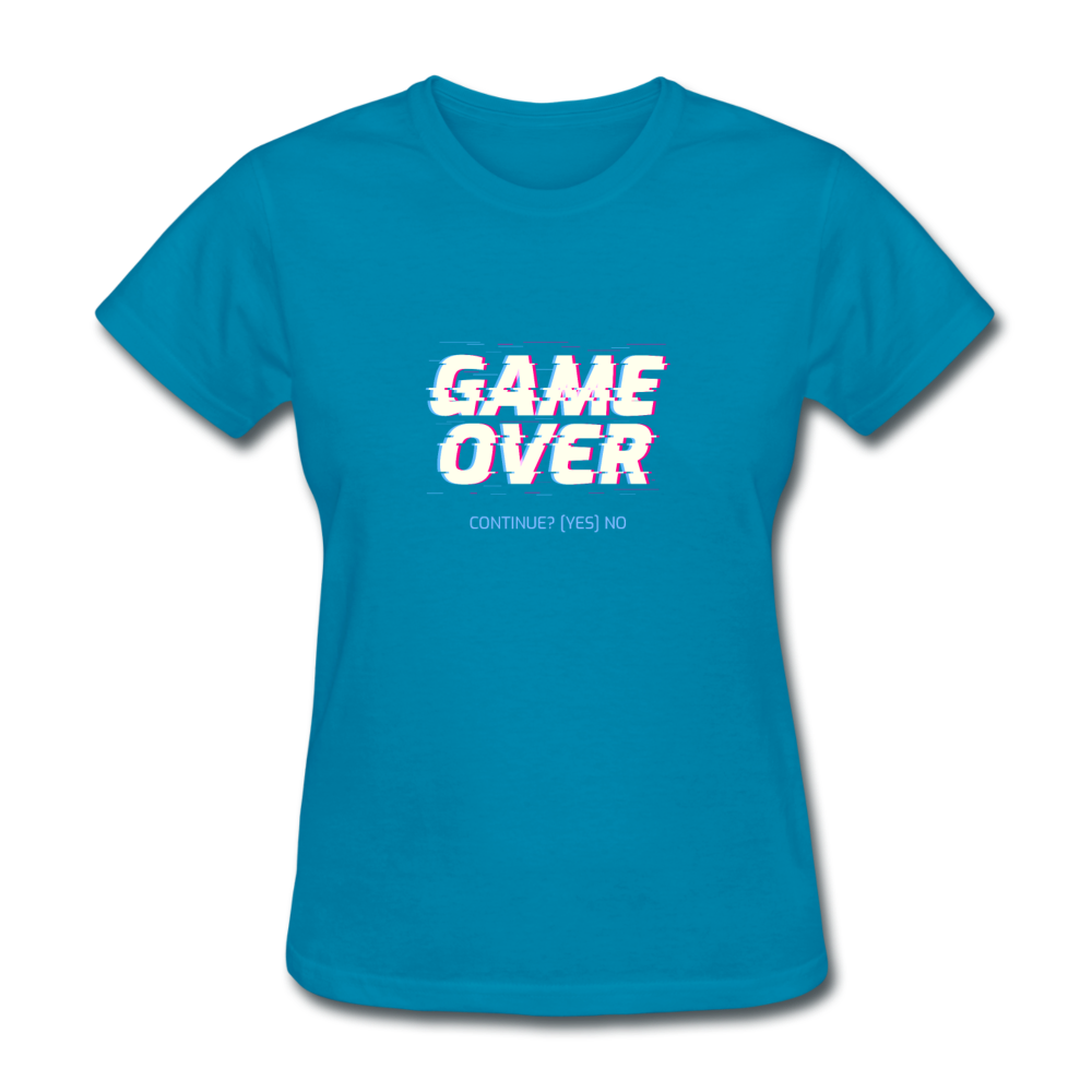 Women's Game Over T-Shirt - turquoise