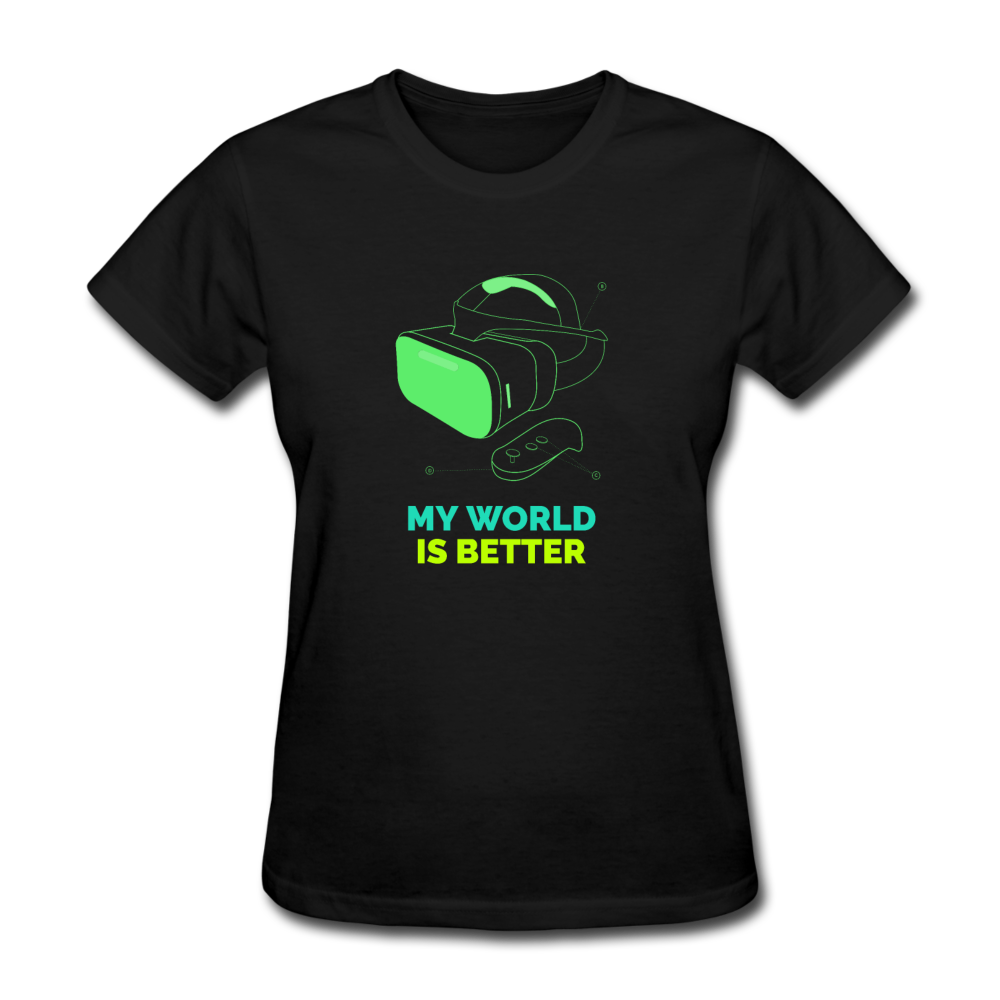Women's Virtual Reality T-Shirt - black