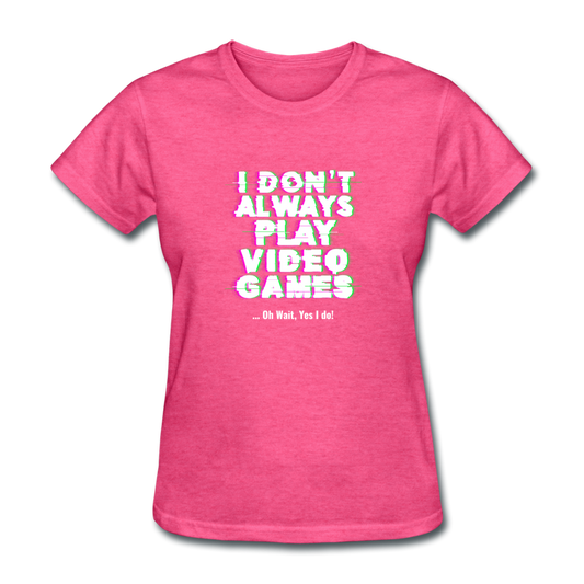 Women's Gamer T-Shirt - heather pink