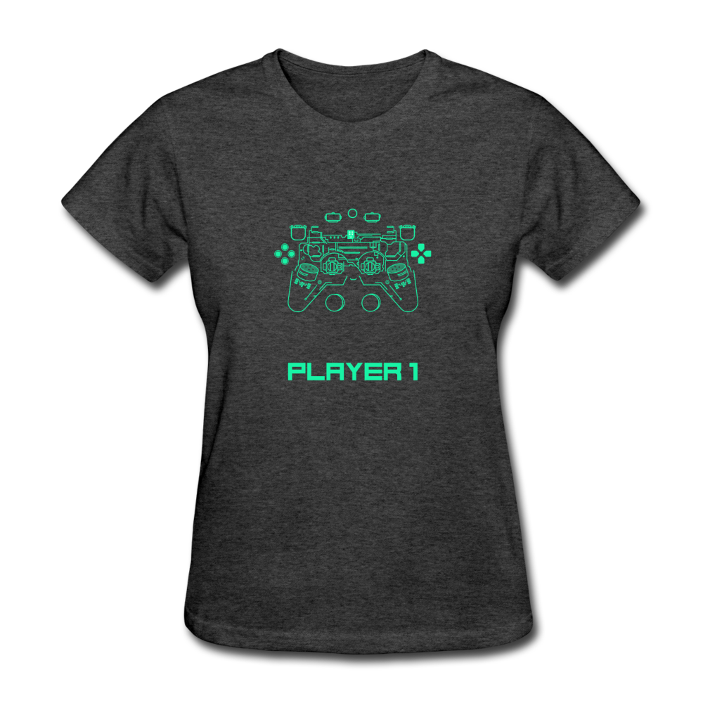 Women's Player 1 T-Shirt - heather black