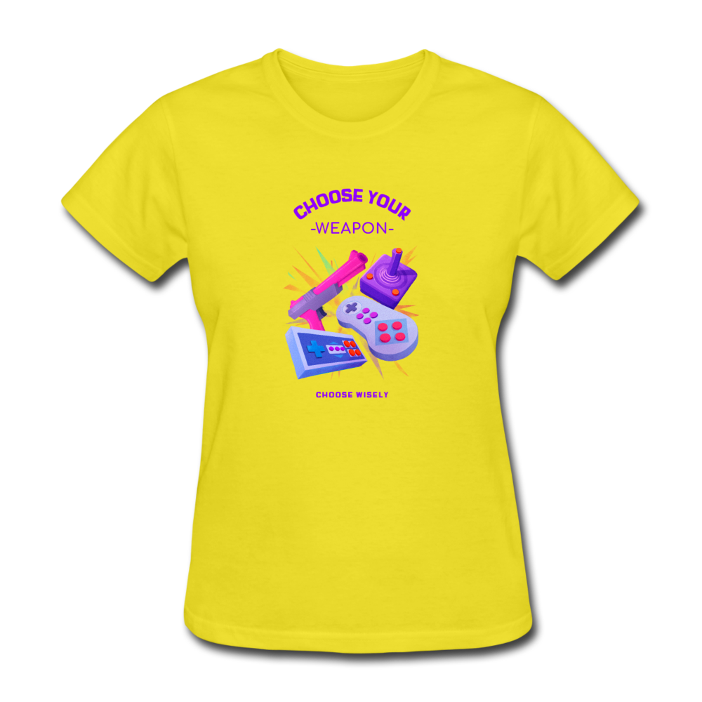 Women's Gamer T-Shirt - yellow