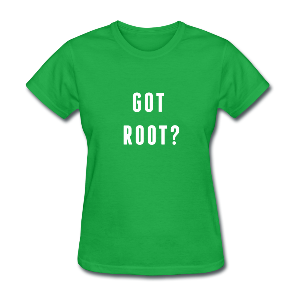 Women's Got Root T-Shirt - bright green