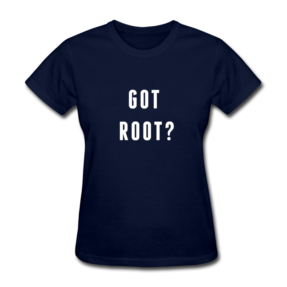 Women's Got Root T-Shirt - navy