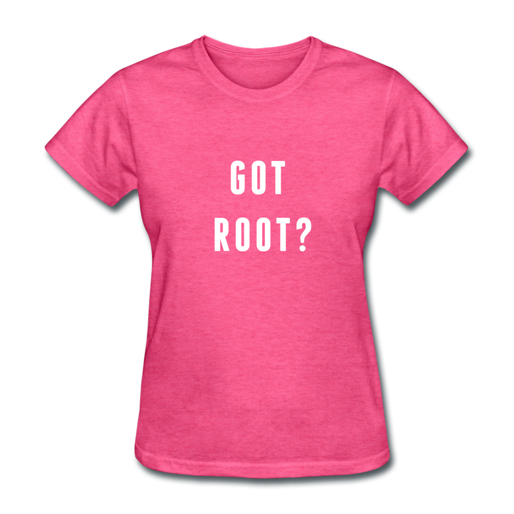 Women's Got Root T-Shirt - heather pink