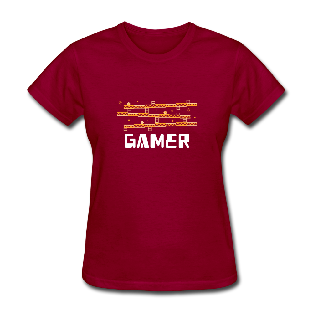 Women's Gamer T-Shirt - dark red