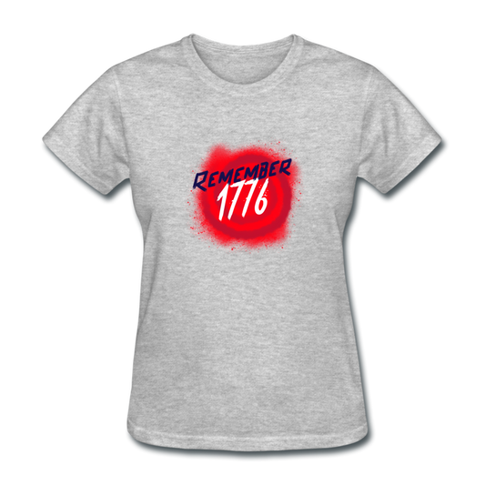 Women's Remember 1776 T-Shirt - heather gray