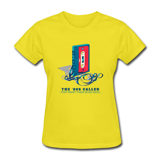 Women's Cassette T-Shirt - yellow