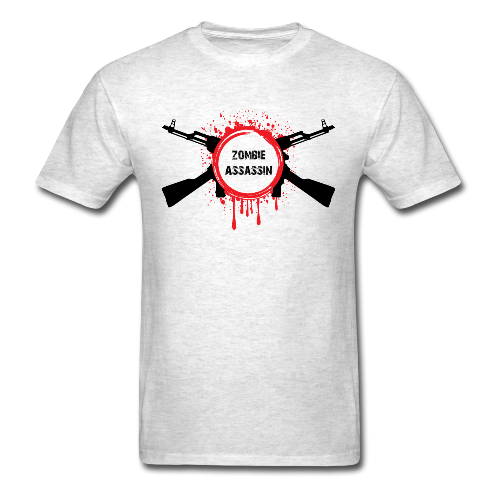 Unisex Zombie Assassin T-Shirt - light heather gray