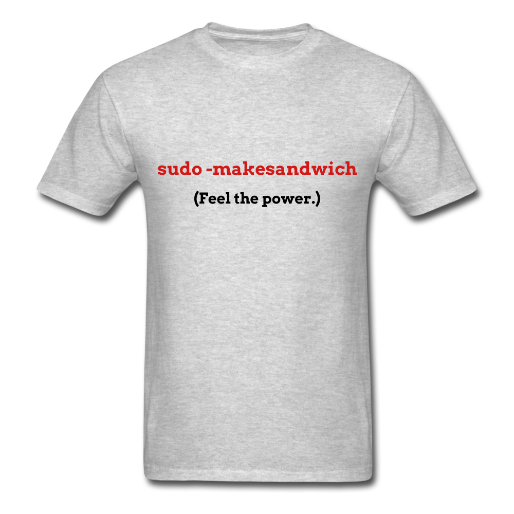 Unisex Geek sudo T-Shirt - heather gray