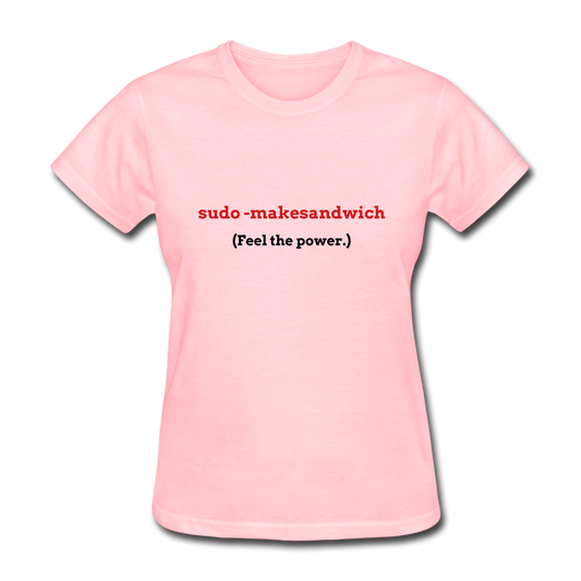 Women's Geek sudo T-Shirt - pink