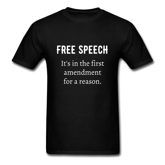 Unisex Free Speech T-Shirt - black