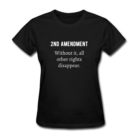 Women's 2nd Amendment T-Shirt - black