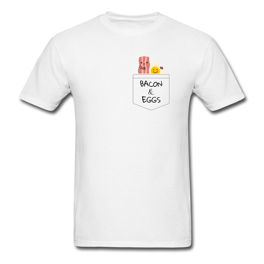 Unisex Bacon and Eggs T-Shirt - white