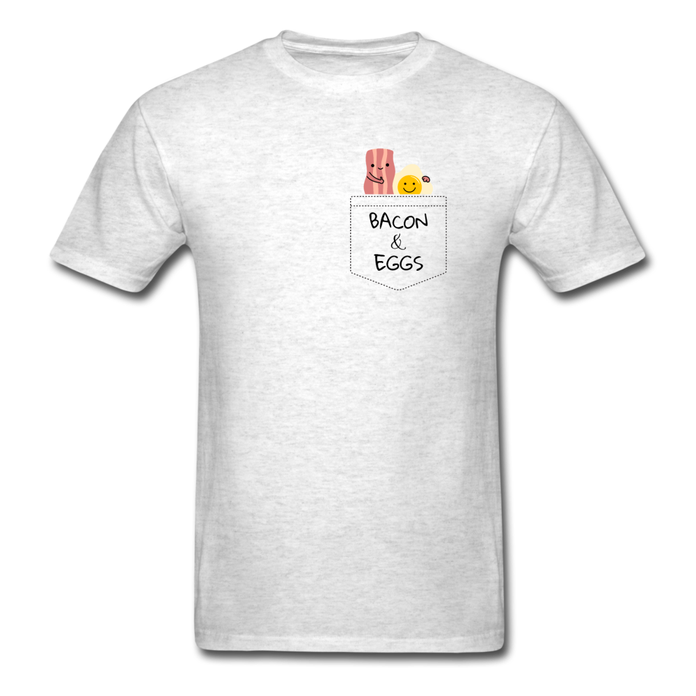 Unisex Bacon and Eggs T-Shirt - light heather gray
