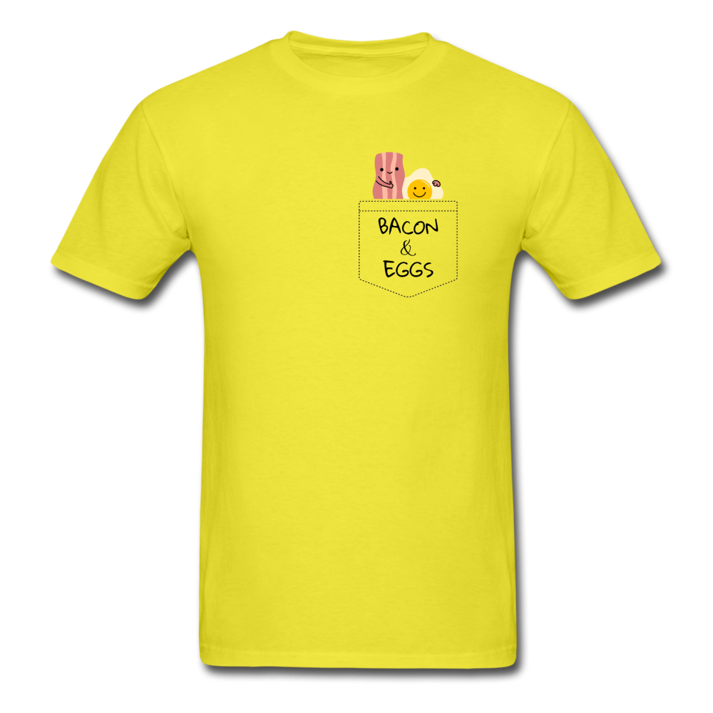 Unisex Bacon and Eggs T-Shirt - yellow
