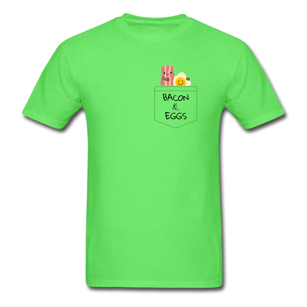Unisex Bacon and Eggs T-Shirt - kiwi