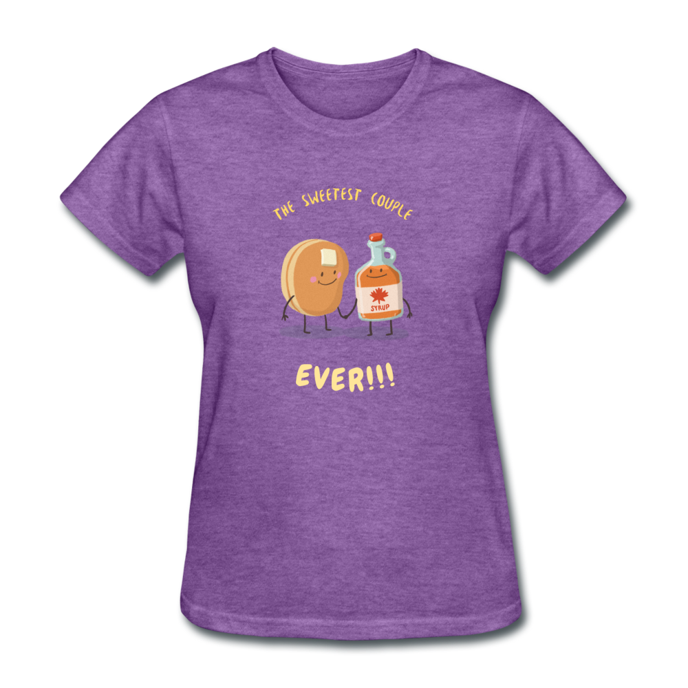 Women's Pancakes and Syrup T-Shirt - purple heather