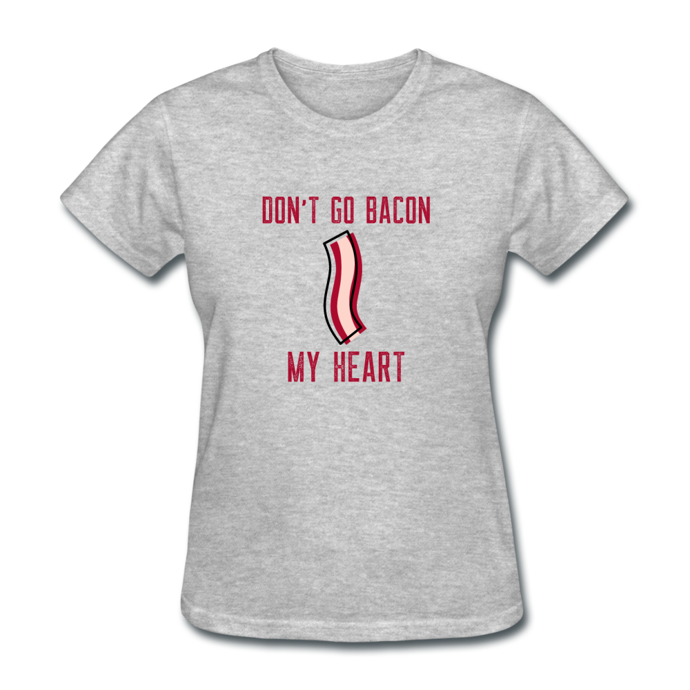 Women's Bacon T-Shirt - heather gray