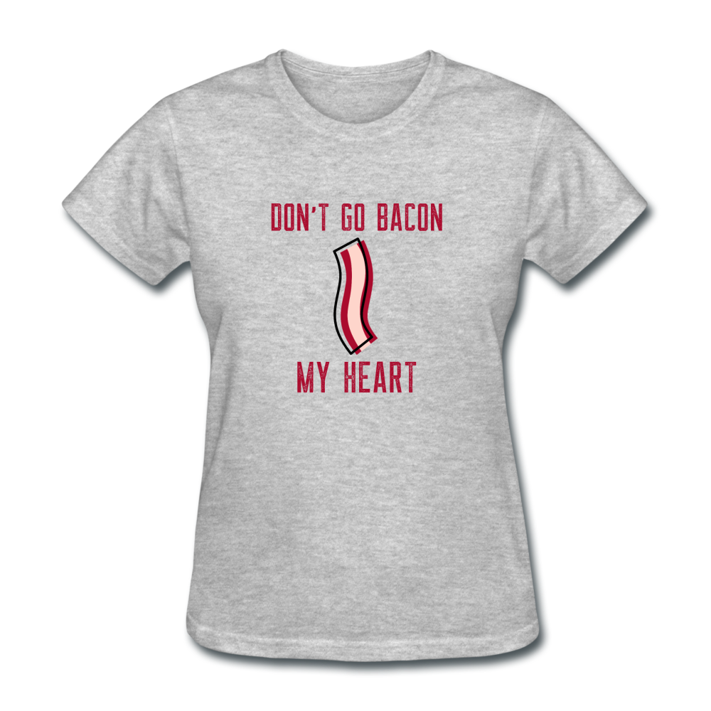 Women's Bacon T-Shirt - heather gray