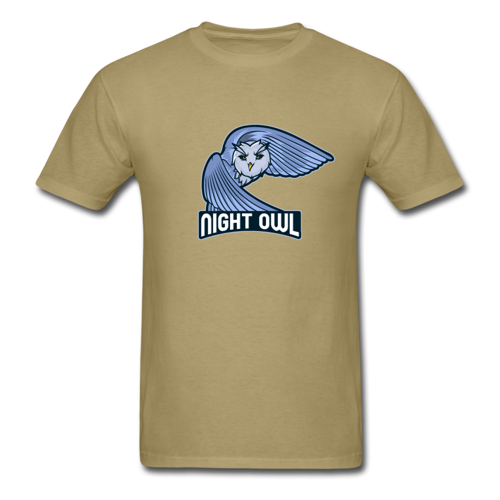 Unisex Night Owl T-Shirt - khaki