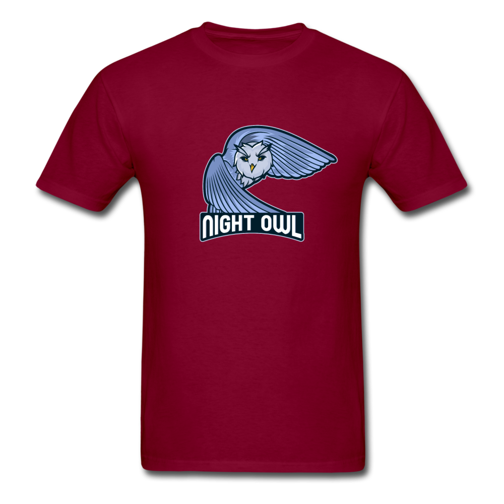 Unisex Night Owl T-Shirt - burgundy
