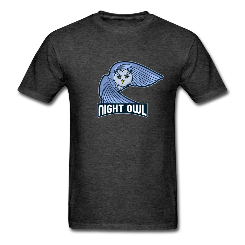 Unisex Night Owl T-Shirt - heather black