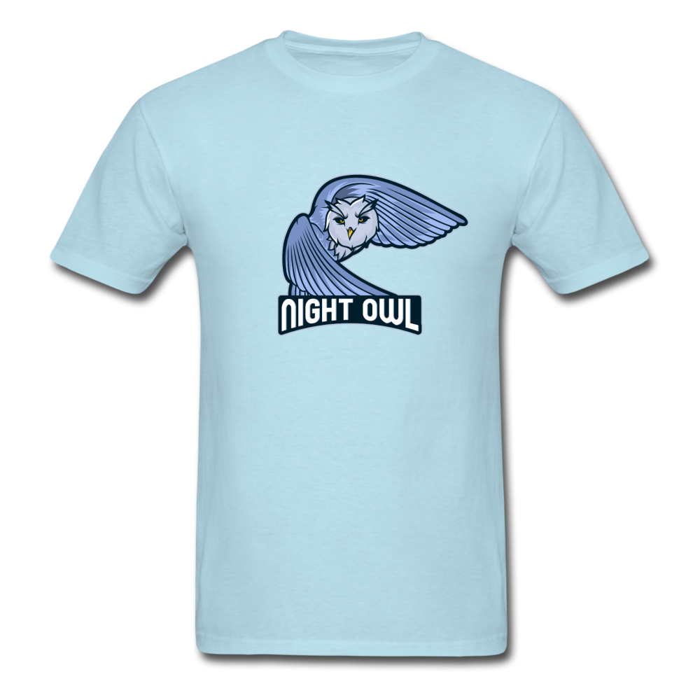 Unisex Night Owl T-Shirt - powder blue